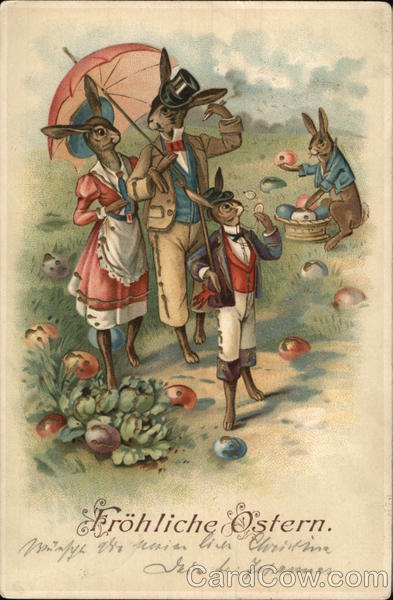 Happy Easter With Bunnies