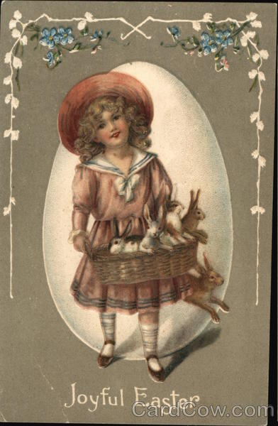 Joyful Easter With Bunnies