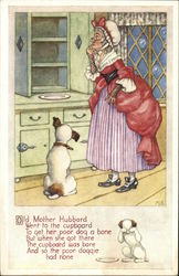 Old Mother Hubbard Nursery Rhymes Postcard Postcard