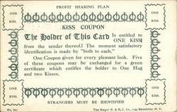 Kiss Coupon Postcard