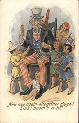 Uncle Sam Patriotic Postcard Postcard Postcard