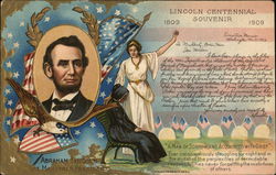 Lincoln Centennial Souvenir Lincoln Centennial Souvenir