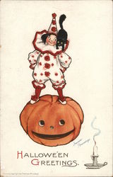 Halloween Greetings Postcard