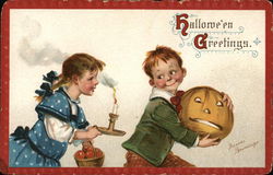 Halloween Greetings Postcard Postcard Postcard