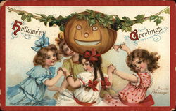 Halloween Greetings Postcard