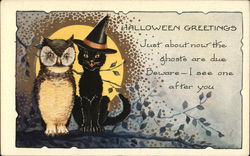 Halloween Greetings Postcard Postcard Postcard