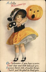 A Jolly Halloween Postcard