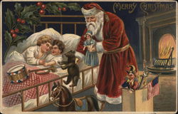 Santa Has Arrived Postcard