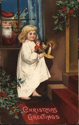 Christmas Greetings Postcard