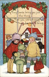 Merry Christmas Children Postcard Postcard Postcard