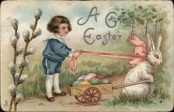 A Glad Easter With Children Postcard Postcard Postcard