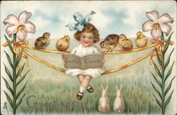 Easter Carols With Children Postcard Postcard Postcard