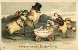 A Very Happy Easter To You With Chicks Postcard Postcard Postcard