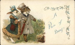 A Pair of Buns! Postcard