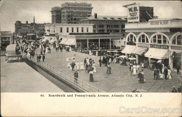 Boardwalk and Pennsylvania Avenue Atlantic City New Jersey