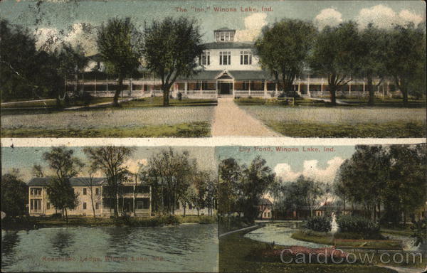 The Inn, The Lily Pond and Kosolusko Lodge Winona Lake Indiana