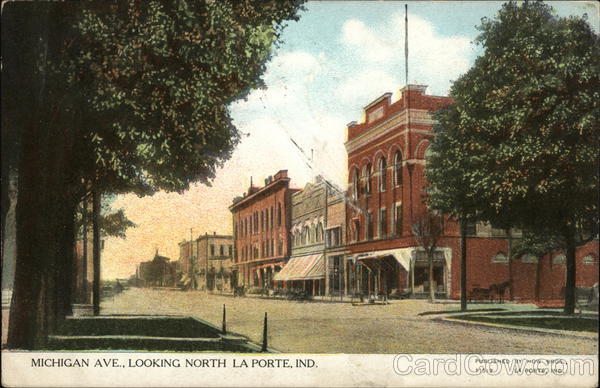 Michigan Avenue, Looking North La Porte Indiana
