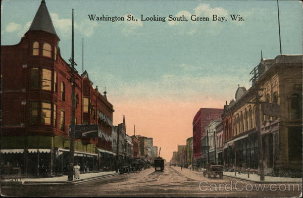 Washington St., Looking South Green Bay Wisconsin
