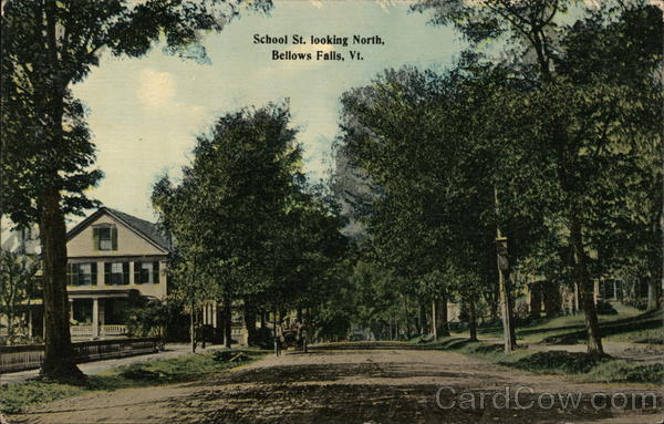School St. Looking North Bellows Falls Vermont