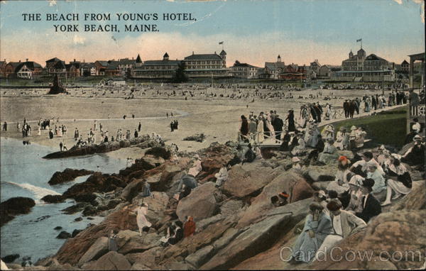 The Beach from Young's Hotel York Beach Maine
