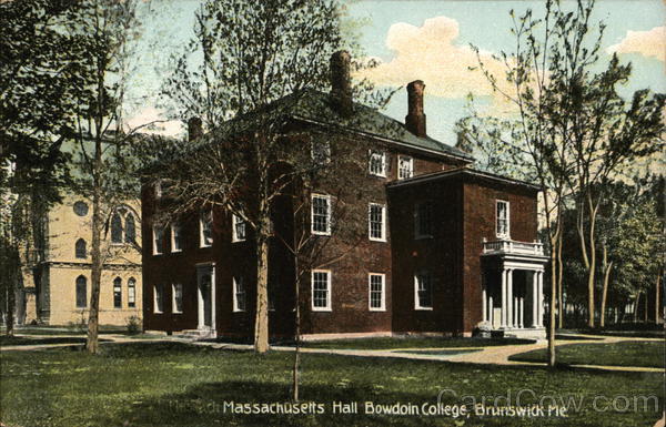 Massachusetts Hall, Bowdoin College Brunswick Maine