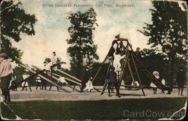 Children's Playground at Lake Park Milwaukee Wisconsin