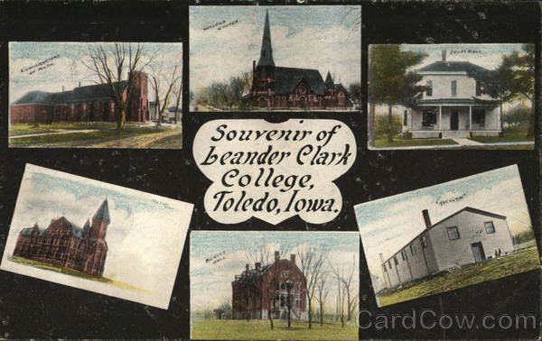 Souvenir of Leander Clark College Toledo Iowa