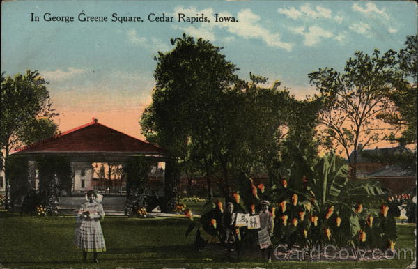 In George Greene Square, Cedar Rapids, Iowa