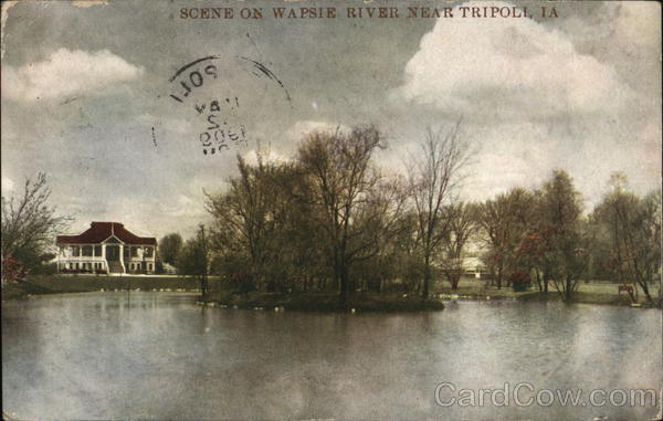 Scene on Wapsie River Tripoli Iowa