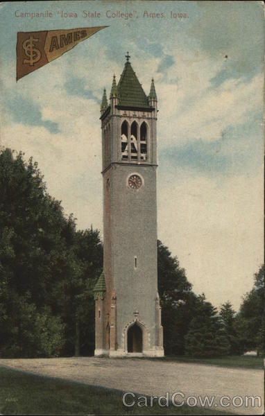Iowa State College - Campanile Ames