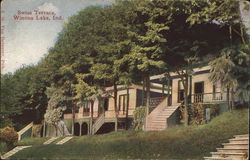 Swiss Terrace Winona Lake, IN Postcard Postcard Postcard