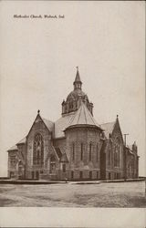 Methodist Church Wabash, IN Postcard Postcard Postcard