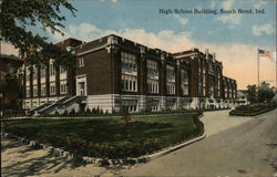 High School Building South Bend, IN Postcard Postcard Postcard