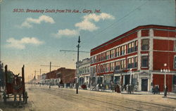 Broadway South from Seventh Avenue Postcard