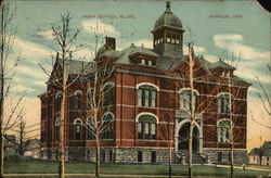 High School Bldg. Postcard