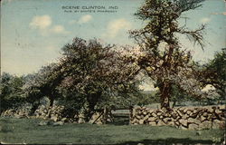 Scene Clinton, IND. Indiana Postcard Postcard Postcard