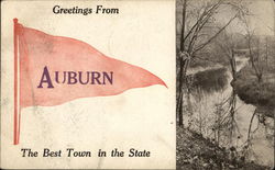 Greetings Auburn, IN Postcard Postcard Postcard