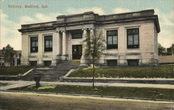 Library Bedford, IN Postcard Postcard Postcard