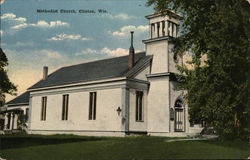 Methodist Church Clinton, WI Postcard Postcard Postcard