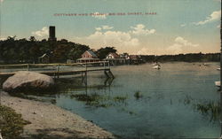 Cottages and Dummy Bridge Postcard