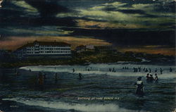 Bathing at York Beach Postcard