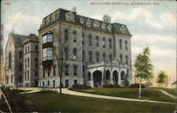 Milwaukee Hospital Wisconsin Postcard Postcard Postcard