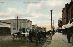 Broadway, Denison, Iowa Postcard