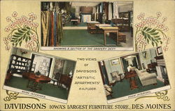 Davidsons Iowa's Largest Furniture Store Des Moines, IA Postcard Postcard Postcard