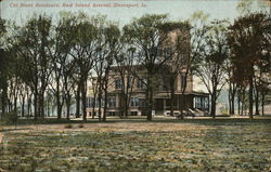 Cal Blunt Residence, Rock Island Arsenal Davenport, IA Postcard Postcard Postcard