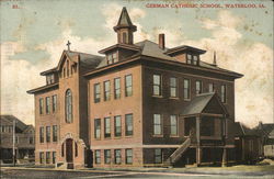 German Catholic School Waterloo, IA Postcard Postcard Postcard