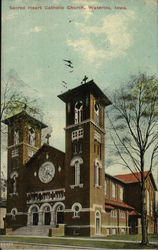 Sacred Heart Catholic Church Waterloo, IA Postcard Postcard Postcard