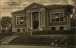 Carnegie Library, West Waterloo Postcard