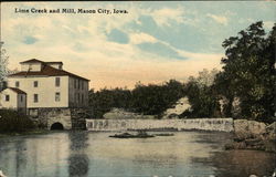 Lime Creek and Mill Postcard