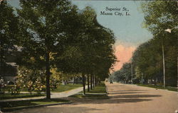 Superior St., Mason City, Ia. Postcard